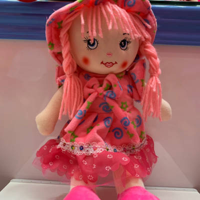 Pink bow tie dress doll children love toys