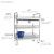 Multi-Functional Stainless Steel Cart Three-Layer Boutique.