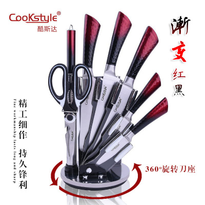 Wholesale 8 - piece set of hollow handle set knife kitchen knife stainless steel knife gift set 8 - piece set kitchen knife