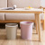 A801 hand ring trash bin living room open trash basket bathroom kitchen plastic maket trash