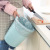 Plastic handle trash bin kitchen quality receive pail cartoon bear no cover European paper basket home trash