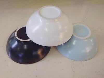 4-Inch Colored Glaze Relief Ceramic Bowl