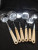 Stainless steel kitchen utensils and appliances with wooden handle E208-7pcs