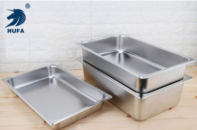 1/1 2.5cm Baking Food Container GN Stainless Steel Container Pot Buffet Stainless Steel Container Pot