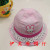 Efulin Children Hat Baby Cap Babies' Bucket Hat Bucket Hat Princess Hat Korean Cartoon Cute Print