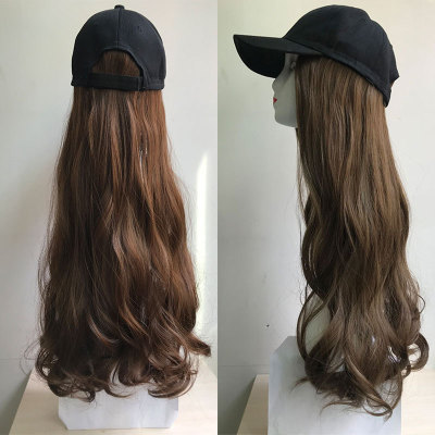 Cross-border exclusive for hats and wigs women fell Korean version of big wave fashion wig shaggy long curly hair manufacturers direct sales