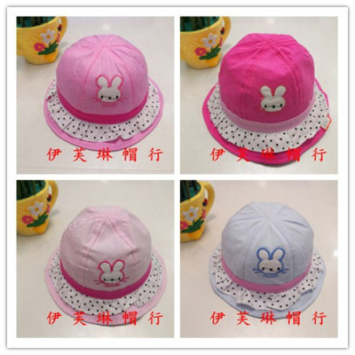 Efulin Children Hat Baby Cap Babies' Bucket Hat Bucket Hat Princess Hat Korean Cartoon Cute Print