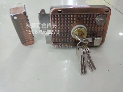 Wooden door brass latch rim door lock 311 310