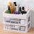 Table bathroom waterproof finishing box palace style classification shelf cosmetics storage box transparent dust-