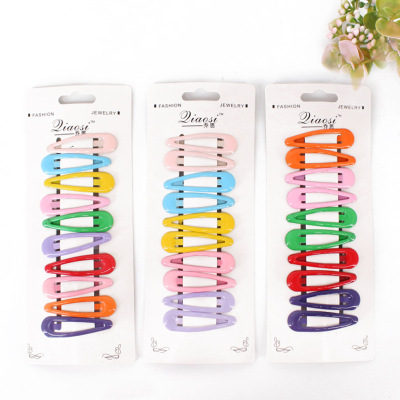 Korean color BB folder ins children water drop clip girls bangs clip jelly color drop oil BB folder manufacturers direct