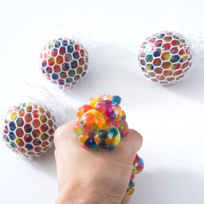 Release ball pressure net grape ball pinched ball ball toy beads water ball decompression divinatory device spread toys