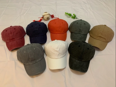 Qingdao huakai hat art spring, summer and autumn style cotton coating wash to make old cowboy comfortable baseball cap sun hat