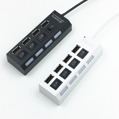 Usb cable splitter Usb hub 4 port multi-function converter independent switch 4 port USBHUB