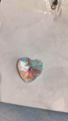 DIY crystal 14# peach single hole glass pendant