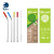Sweno Straw Sweno Pure 304 Straw Silicone Mouth Blister Packaging 1 Straight +1 Curved +1 Brush Straw Set