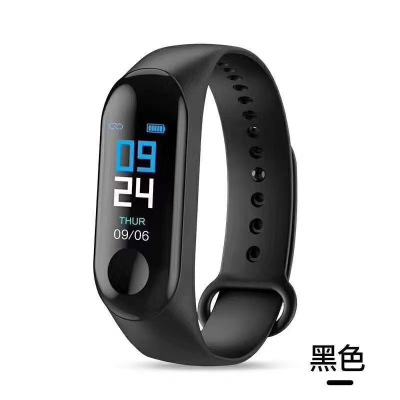 M3 new smart bracelet with color screen, heart rate monitoring, waterproof, step-measuring, bluetooth movement bracelet