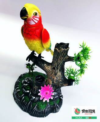 S manufacturer direct selling voice control induction voice control parrot voice control thrush open tail peacock mouth wings tail will move