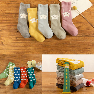 Baby socks autumn/winter thick terry socks cute cartoon children socks 0-4 years old warm baby socks children socks