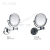 Bathroom chassis touch makeup mirror hotel bathroom rotating telescopic mirror double side magnification beauty mirror