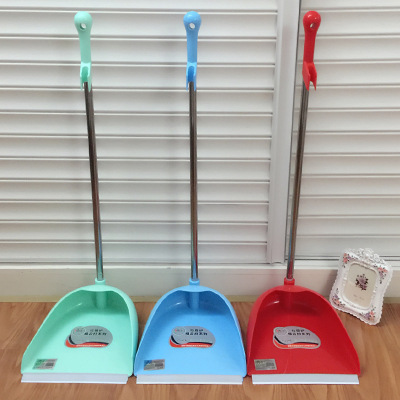 Household plastic dustpan thickened stainless steel handle garbage shovel cleaning dustpan gift manufacturers direct sales