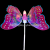 Electric light douba kuaizou sells music butterfly wing handle flash night fair toy web celebrity hot style