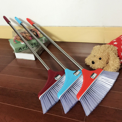 The New plastic broom soft wool broom stainless steel handle broom household daily manufacturers direct sale