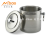 Ice bucket thickened stainless steel double layer ice bucket with lid portable ice bucket insulated and protected ice 