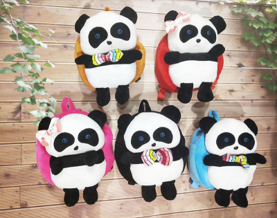 Panda kindergarten children plush bag boy girl snack backpack cartoon cute backpack