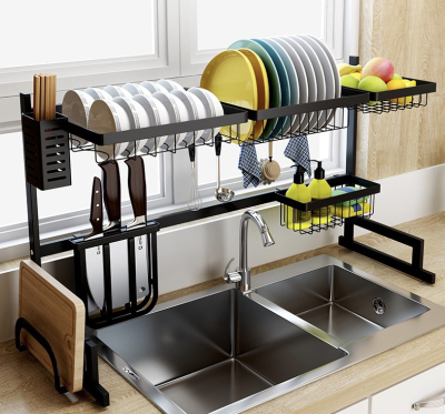 Sink Drain Rack Punch-Free Storage Rack Dish Rack Fruit Basket Chopsticks Cage