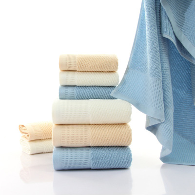 Pure cotton towel bath towel set face towel hotel gifts manufacturers return goods wholesale can be customized