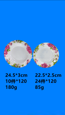 Manufacturer direct selling melamine tableware a large number of first class goods spot inventory plate low price treatment plate