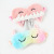 New pink unicorn eye mask gradient color plush eye mask shading sleep eye mask travel cute combination
