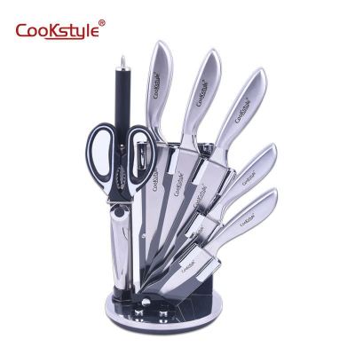 Kustar knife set kitchen stainless steel kitchen knife set 8 pieces of fish tail handle gift set knife stock