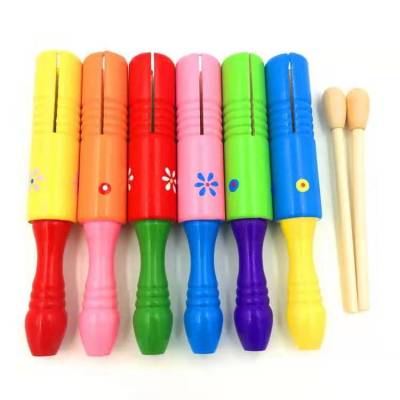 Early education educational toys wooden single drum orff musical instrument