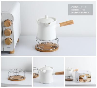 New wooden frame coffee set coffee pot tea set water set cup saucer teacup teapot jingdezhen gift ceramics