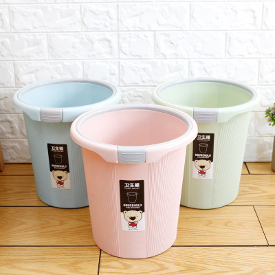 European trash bin with pressure ring classification trash bin kitchen living room bathroom trash basket wholesale trash