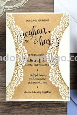 lastercut invitation wedding card