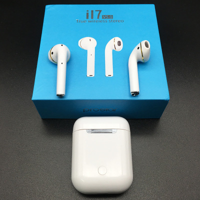 Cross-border hot style i17 TWS wireless bluetooth headset 5.0 true stereo popover touch charging bin generation.