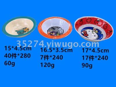 Melamine tableware children's bowl children's plate exquisite price discount can be sold by ton