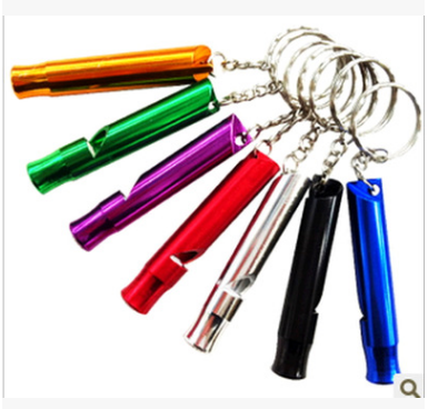 Outdoor survival whistle large aluminum alloy whistle training whistle Outdoor supplies