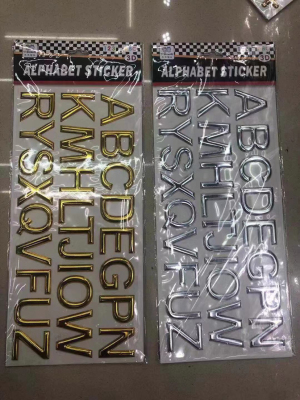 Large Letters and Numbers Stickers