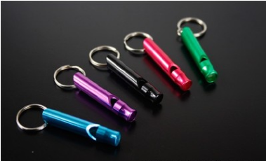 Outdoor survival whistle trumpet aluminum alloy whistle training whistle Outdoor supplies