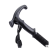 High strength 3 T handle alpinac High strength portable walking stick curved handle outdoor goods