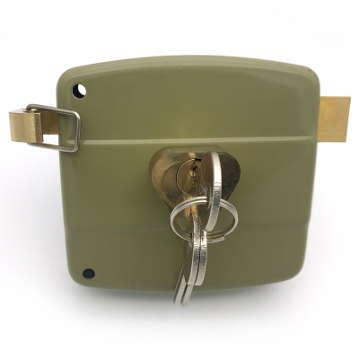 Wooden door brass latch rim door lock with 100mmL case  bolt lock latch lock mortise lock 