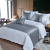 POLYESTER HOTE  BED RUNNER HOTEL BED FLAG BED SKIRT CUSHION PILLOW 