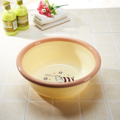 1023A/B household plastic wash basin two-color ring basin bear pattern