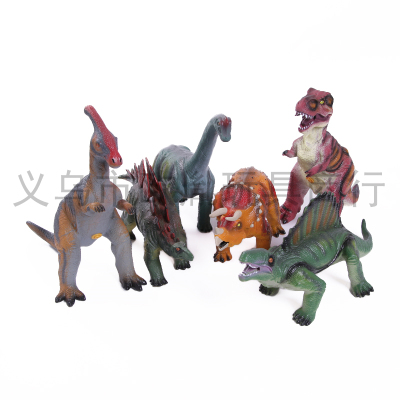 Jurassic World Dinosaur toy Simulated animal model tyrannosaurus toys Flexible plastic toy