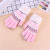 Autumn and Winter Warm Gloves Thick Cute Korean Style Cold-Proof Student Fleece Touchable Wool Five Finger Gloves