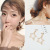 Korean east gate tassel earrings girl ins web celebrity hot style earrings earrings Japanese and Korean retro exaggerated flower clip