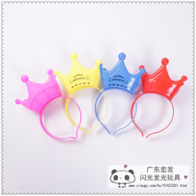 2020 new wechat business light - emitting toys to push gift night market stalls supply batch 彂 luminous headband hairpin